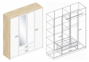 Шкаф "Милана" 4-х створчатый в Лысьве - lysva.ok-mebel.com | фото 3
