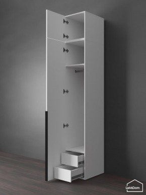 Шкаф с антресолью Linnea MHR-1A-3 2450х400х510 (Белый-М 11.1.2) в Лысьве - lysva.ok-mebel.com | фото 6