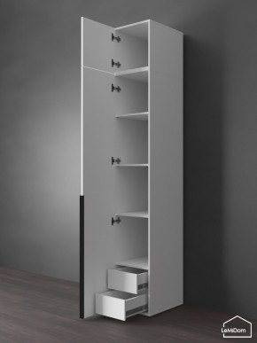 Шкаф с антресолью Linnea MHR-1A-4 2450х400х510 (Белый-М 11.1.2) в Лысьве - lysva.ok-mebel.com | фото 5