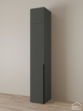 Шкаф с антресолью Linnea MHR-1A-4 2450х400х510 (Графит-М 11.1.25) в Лысьве - lysva.ok-mebel.com | фото