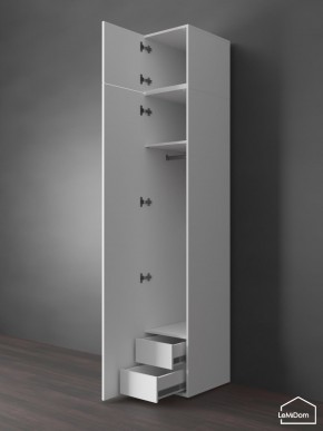 Шкаф с антресолью Linnea MHR-1POA-3 2450х400х510 (Белый-М 11.1.1) в Лысьве - lysva.ok-mebel.com | фото 6