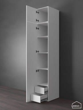 Шкаф с антресолью Linnea MHR-1POA-4 2450х400х510 (Белый-М 11.1.1) в Лысьве - lysva.ok-mebel.com | фото 5