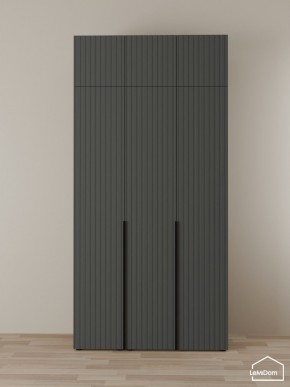 Шкаф с антресолью Linnea MHR-3A-2 2450х1200х510 (Графит-М 11.1.25) в Лысьве - lysva.ok-mebel.com | фото