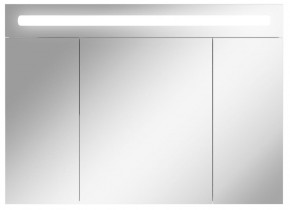 Шкаф-зеркало Аврора 100 с подсветкой LED Домино (DV8012HZ) в Лысьве - lysva.ok-mebel.com | фото