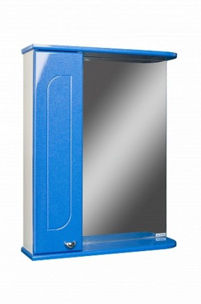 Шкаф-зеркало Радуга Синий металлик 55 левый АЙСБЕРГ (DA1129HZR) в Лысьве - lysva.ok-mebel.com | фото
