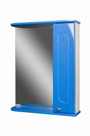 Шкаф-зеркало Радуга Синий металлик 60 правый АЙСБЕРГ (DA1130HZR) в Лысьве - lysva.ok-mebel.com | фото