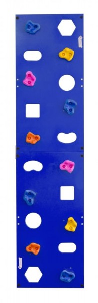 Скалодром пристенный (500*2000) стандарт ЭЛЬБРУС с отверстиями (10 шт. зацепов) цв.синий в Лысьве - lysva.ok-mebel.com | фото