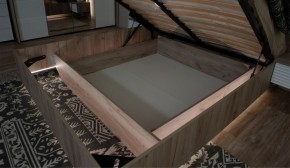 Спальня Джулия Кровать 160 МИ с подъемным механизмом Дуб крафт серый в Лысьве - lysva.ok-mebel.com | фото 3