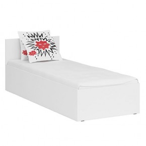 Стандарт Кровать 0800, цвет белый, ШхГхВ 83,5х203,5х70 см., сп.м. 800х2000 мм., без матраса, основание есть в Лысьве - lysva.ok-mebel.com | фото