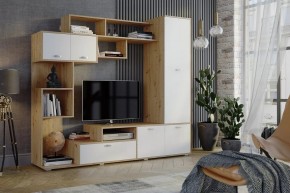 Стенка Диско (СТЛ.150.01) Дуб дикий/Белый в Лысьве - lysva.ok-mebel.com | фото 3