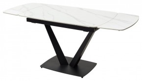 Стол ALATRI 120 MATT WHITE MARBLE SOLID CERAMIC / BLACK, ®DISAUR в Лысьве - lysva.ok-mebel.com | фото 10