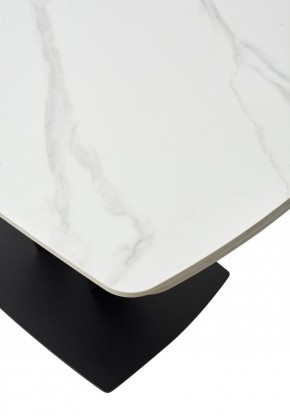 Стол ALATRI 120 MATT WHITE MARBLE SOLID CERAMIC / BLACK, ®DISAUR в Лысьве - lysva.ok-mebel.com | фото 11
