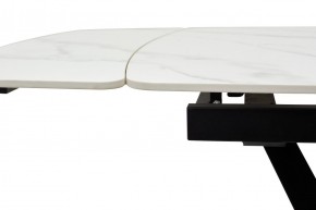 Стол ALATRI 120 MATT WHITE MARBLE SOLID CERAMIC / BLACK, ®DISAUR в Лысьве - lysva.ok-mebel.com | фото 5