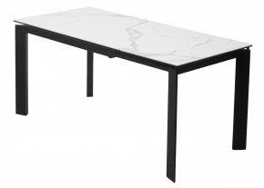 Стол CORNER 120 HIGH GLOSS STATUARIO керамика, стекло/ черный каркас, ®DISAUR в Лысьве - lysva.ok-mebel.com | фото 5