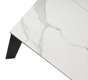 Стол CORNER 120 HIGH GLOSS STATUARIO керамика, стекло/ черный каркас, ®DISAUR в Лысьве - lysva.ok-mebel.com | фото 8