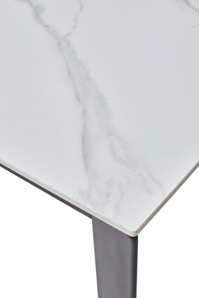 Стол CORNER 120 MATT WHITE MARBLE SOLID CERAMIC / BLACK, ®DISAUR в Лысьве - lysva.ok-mebel.com | фото 8