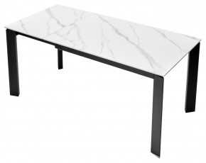 Стол CORNER 120 MATT WHITE MARBLE SOLID CERAMIC / BLACK, ®DISAUR в Лысьве - lysva.ok-mebel.com | фото 7