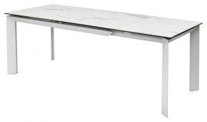 Стол CREMONA 140 MATTE STATUARIO Белый мрамор матовый, керамика/ белый каркас, ®DISAUR в Лысьве - lysva.ok-mebel.com | фото 4
