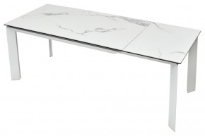 Стол CREMONA 140 MATTE STATUARIO Белый мрамор матовый, керамика/ белый каркас, ®DISAUR в Лысьве - lysva.ok-mebel.com | фото 5