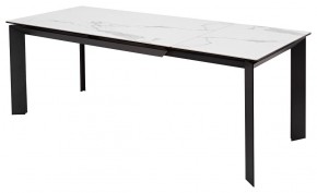 Стол CREMONA 140 MATTE STATUARIO Белый мрамор матовый, керамика/ черный каркас, ®DISAUR в Лысьве - lysva.ok-mebel.com | фото 5