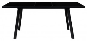 Стол ФИН 120 Черный, стекло/ Черный каркас М-City в Лысьве - lysva.ok-mebel.com | фото 1