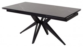 Стол FORIO 160 MATT BLACK MARBLE SOLID CERAMIC / BLACK, ®DISAUR в Лысьве - lysva.ok-mebel.com | фото