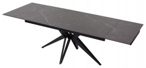 Стол FORIO 160 MATT BLACK MARBLE SOLID CERAMIC / BLACK, ®DISAUR в Лысьве - lysva.ok-mebel.com | фото 5