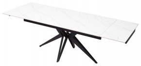 Стол FORIO 160 MATT WHITE MARBLE SOLID CERAMIC / BLACK, ®DISAUR в Лысьве - lysva.ok-mebel.com | фото 7