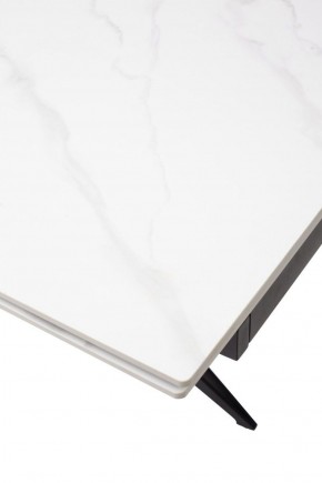 Стол FORIO 160 MATT WHITE MARBLE SOLID CERAMIC / BLACK, ®DISAUR в Лысьве - lysva.ok-mebel.com | фото 9
