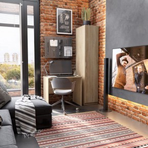 Стол КАСТОР письменный 80х50, цвет Дуб Сонома в Лысьве - lysva.ok-mebel.com | фото 3