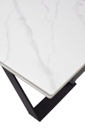 Стол LIVORNO 180 MATT WHITE MARBLE SOLID CERAMIC / BLACK, ®DISAUR в Лысьве - lysva.ok-mebel.com | фото 9