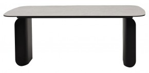 Стол NORD 200 TL-102 Бежевый мрамор, испанская керамика / черный каркас, ®DISAUR в Лысьве - lysva.ok-mebel.com | фото 4