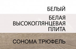 Стол письменный /TYP 80, LINATE ,цвет белый/сонома трюфель в Лысьве - lysva.ok-mebel.com | фото 4