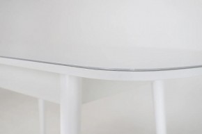 Стол раскладной со стеклом (опоры массив цилиндрический) "Хоста" в Лысьве - lysva.ok-mebel.com | фото 6