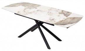 Стол RIVOLI 140 GLOSS LUXURY PANDORA SOLID CERAMIC / BLACK, ®DISAUR в Лысьве - lysva.ok-mebel.com | фото 2
