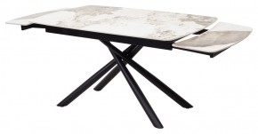 Стол RIVOLI 140 GLOSS LUXURY PANDORA SOLID CERAMIC / BLACK, ®DISAUR в Лысьве - lysva.ok-mebel.com | фото 6