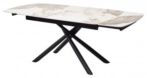 Стол RIVOLI 140 GLOSS LUXURY PANDORA SOLID CERAMIC / BLACK, ®DISAUR в Лысьве - lysva.ok-mebel.com | фото 7