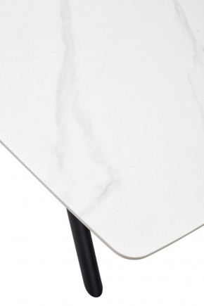 Стол RIVOLI 140 MATT WHITE MARBLE SOLID CERAMIC / BLACK, ®DISAUR в Лысьве - lysva.ok-mebel.com | фото 9