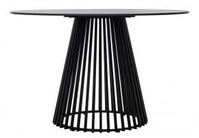 Стол TERNI 120 MATT BLACK MARBLE SOLID CERAMIC Черный мрамор матовый, керамика /Черн.каркас, ®DISAUR в Лысьве - lysva.ok-mebel.com | фото 7