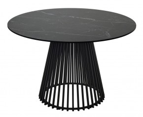 Стол TERNI 120 MATT BLACK MARBLE SOLID CERAMIC Черный мрамор матовый, керамика /Черн.каркас, ®DISAUR в Лысьве - lysva.ok-mebel.com | фото 8