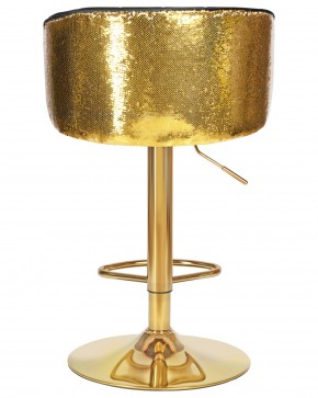 Стул барный DOBRIN DARCY GOLD SHINY, черный велюр с золотыми пайетками в Лысьве - lysva.ok-mebel.com | фото 5
