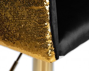 Стул барный DOBRIN DARCY GOLD SHINY, черный велюр с золотыми пайетками в Лысьве - lysva.ok-mebel.com | фото 7