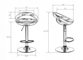 Стул барный DOBRIN DISCO LM-1010 (белый) в Лысьве - lysva.ok-mebel.com | фото 2