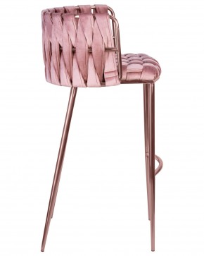 Стул барный DOBRIN EMMA ROSE GOLD, розовый велюр (VF-10) в Лысьве - lysva.ok-mebel.com | фото 3