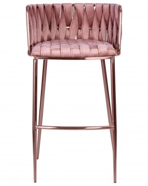 Стул барный DOBRIN EMMA ROSE GOLD, розовый велюр (VF-10) в Лысьве - lysva.ok-mebel.com | фото 6