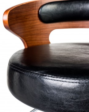 Стул барный DOBRIN FRED BLACK, коричневое дерево, чёрный в Лысьве - lysva.ok-mebel.com | фото 6