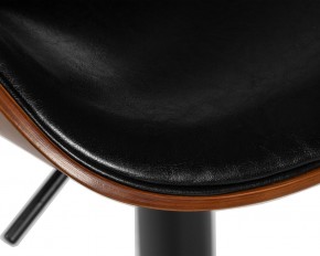 Стул барный DOBRIN KARTER BLACK, коричневый орех дерево (BWW), черный PU в Лысьве - lysva.ok-mebel.com | фото 8