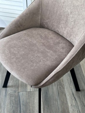 Стул CASA, 360 град. поворот. B5 Капучино, велюр / черный каркас,М-City в Лысьве - lysva.ok-mebel.com | фото 3