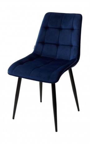 Стул CHIC BLUVEL-86 NAVY BLUE / черный каркас М-City в Лысьве - lysva.ok-mebel.com | фото