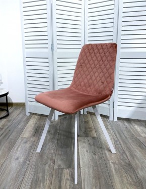 Стул DAIQUIRI BLUVEL-52 PINK / белый каркас, велюр М-City в Лысьве - lysva.ok-mebel.com | фото 7